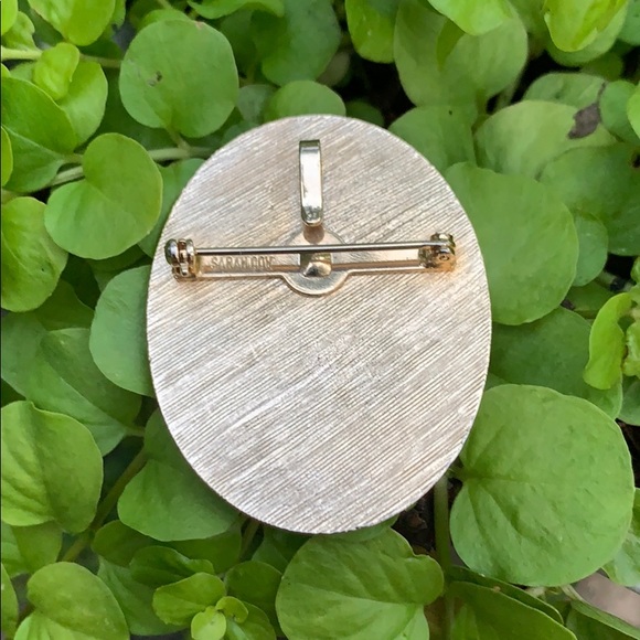 Vintage Sarah Coventry Orange/Pink Pendant/Brooch - Picture 12 of 12